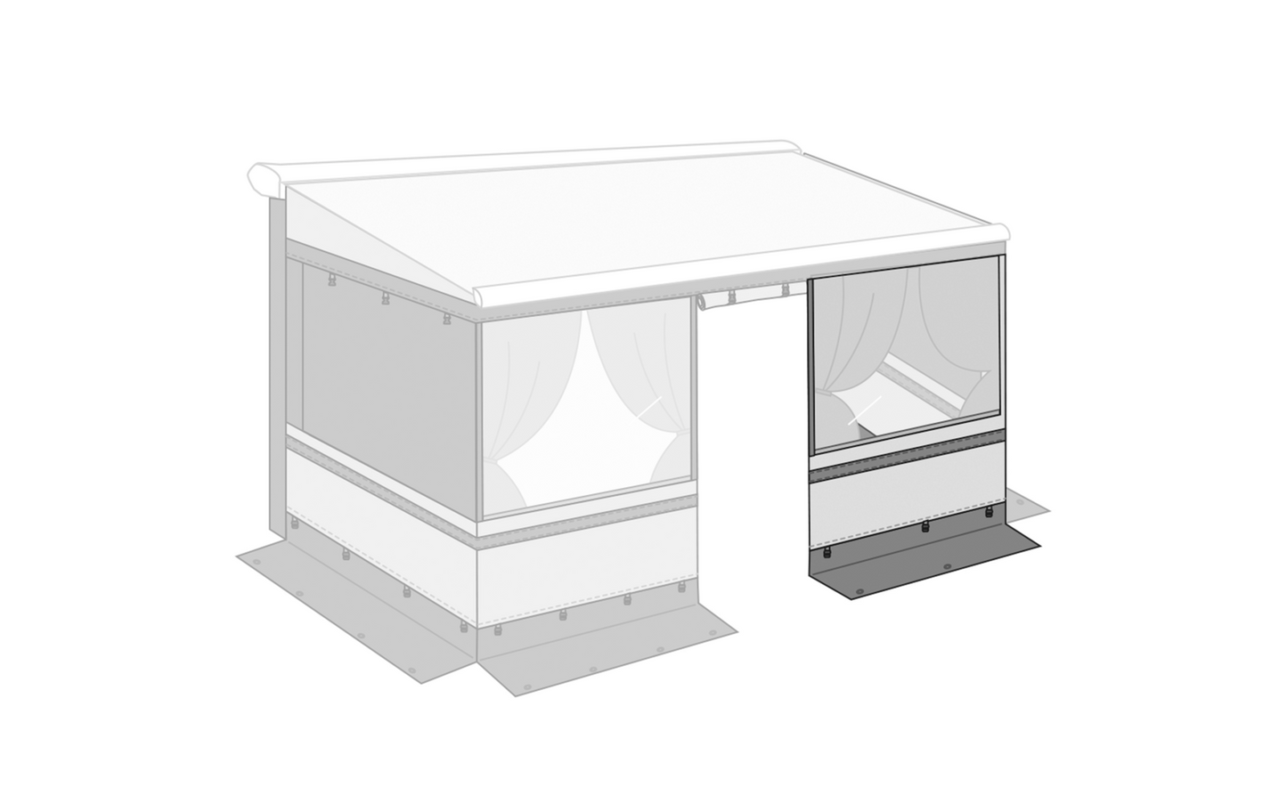 Fiamma Frontpanel Für Privacy Room Light Für Markisen F45