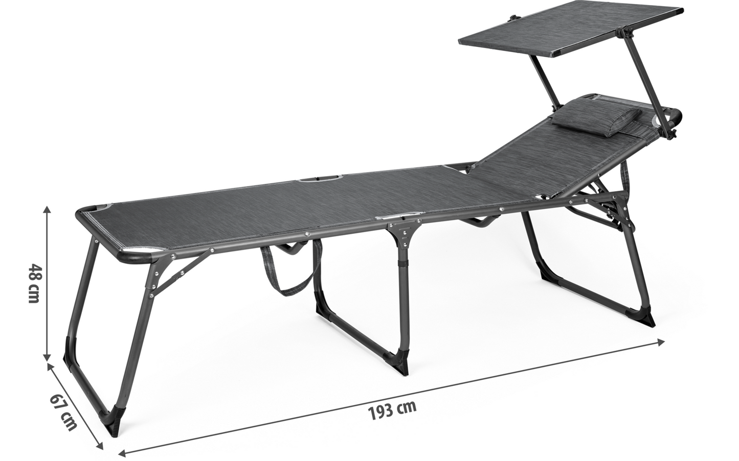Berger Slimline Dreibein Sonnenliege