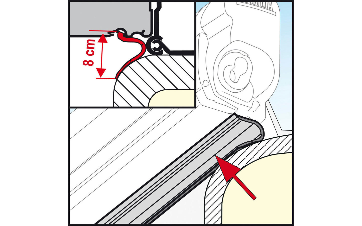 Fiamma Rain Guard Lower