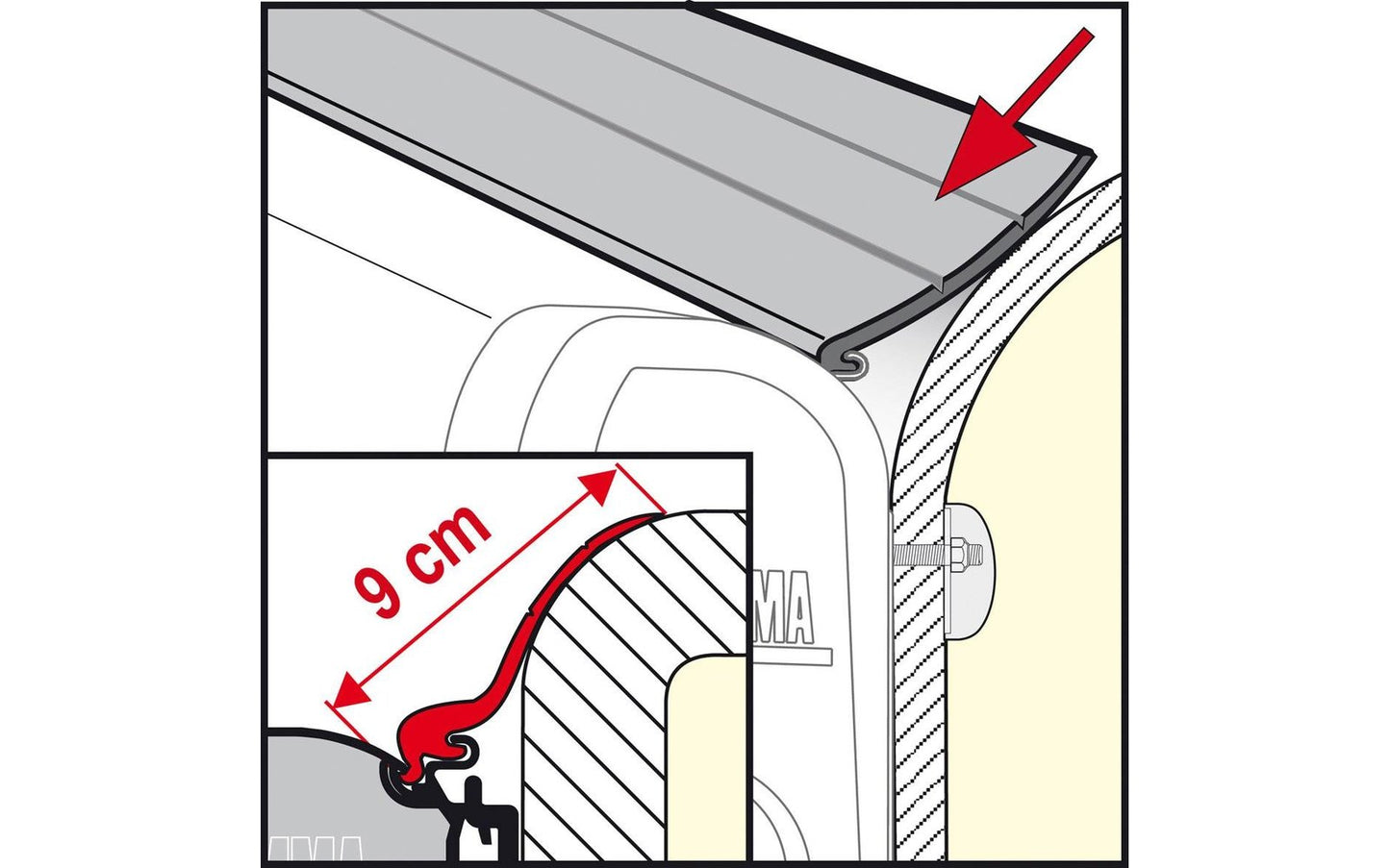 Fiamma Regendichtung Rain Guard
