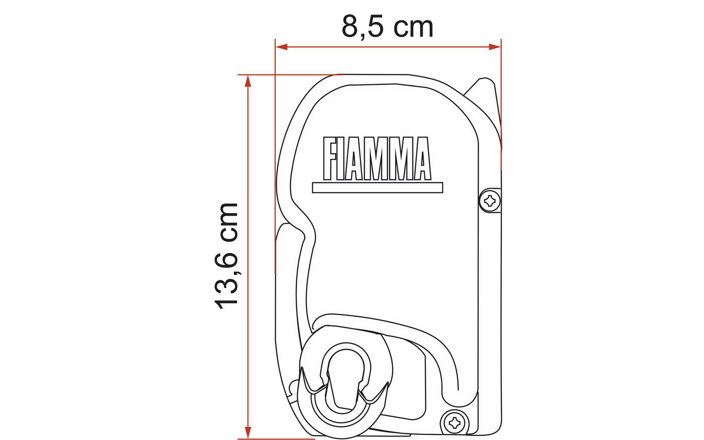  Fiamma F45s PSA Wandmarkise 260 Cm Für PSA-Vans (Deep Black / Royal Grey)