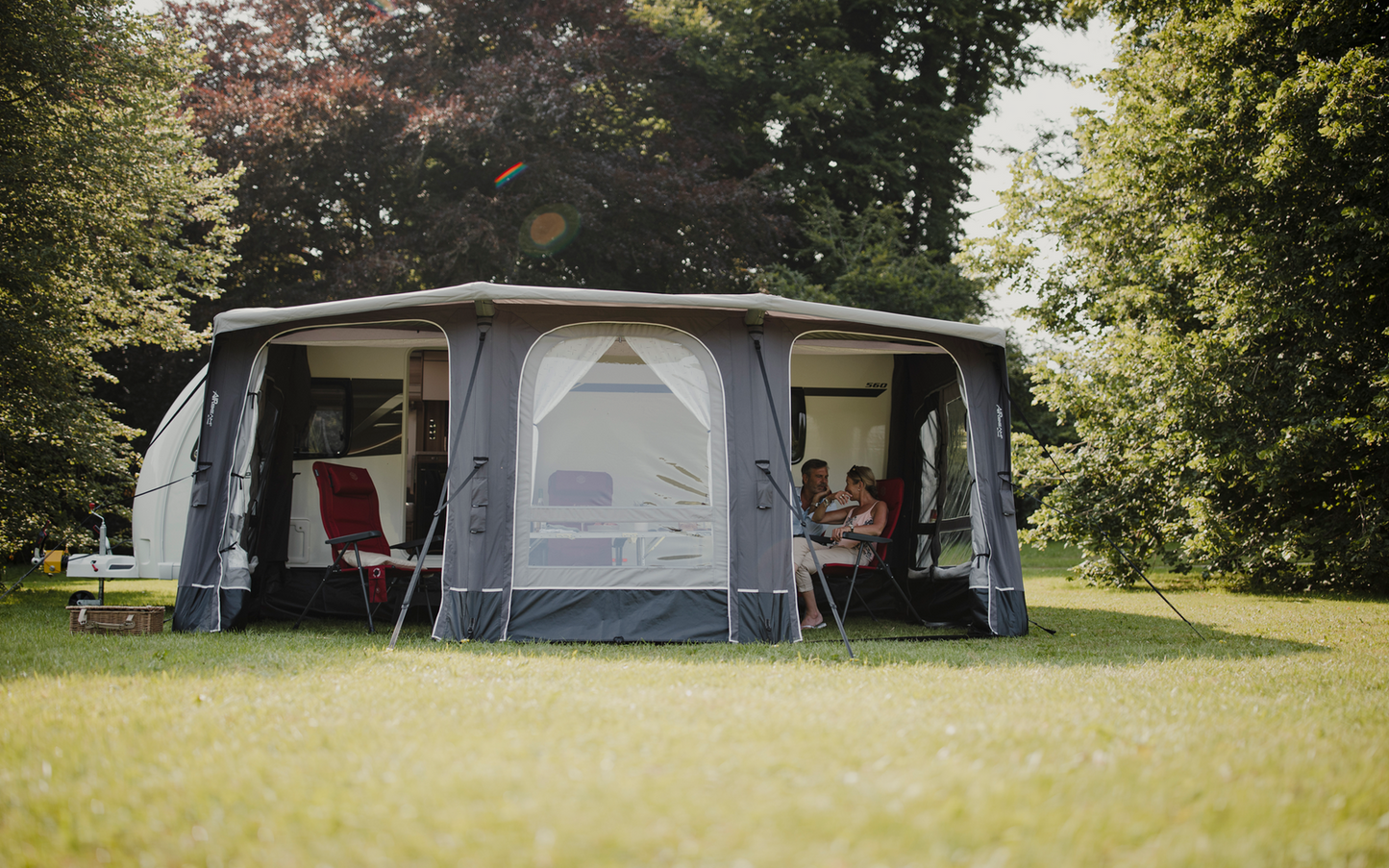  Vango Aufblasbares Vorzelt Für Wohnwagen Tuscany Air 500 Elements ProShield