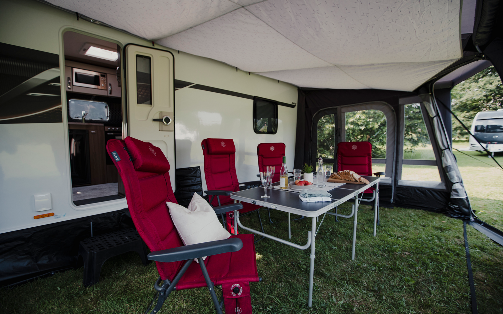  Vango Aufblasbares Vorzelt Für Wohnwagen Tuscany Air 500 Elements ProShield