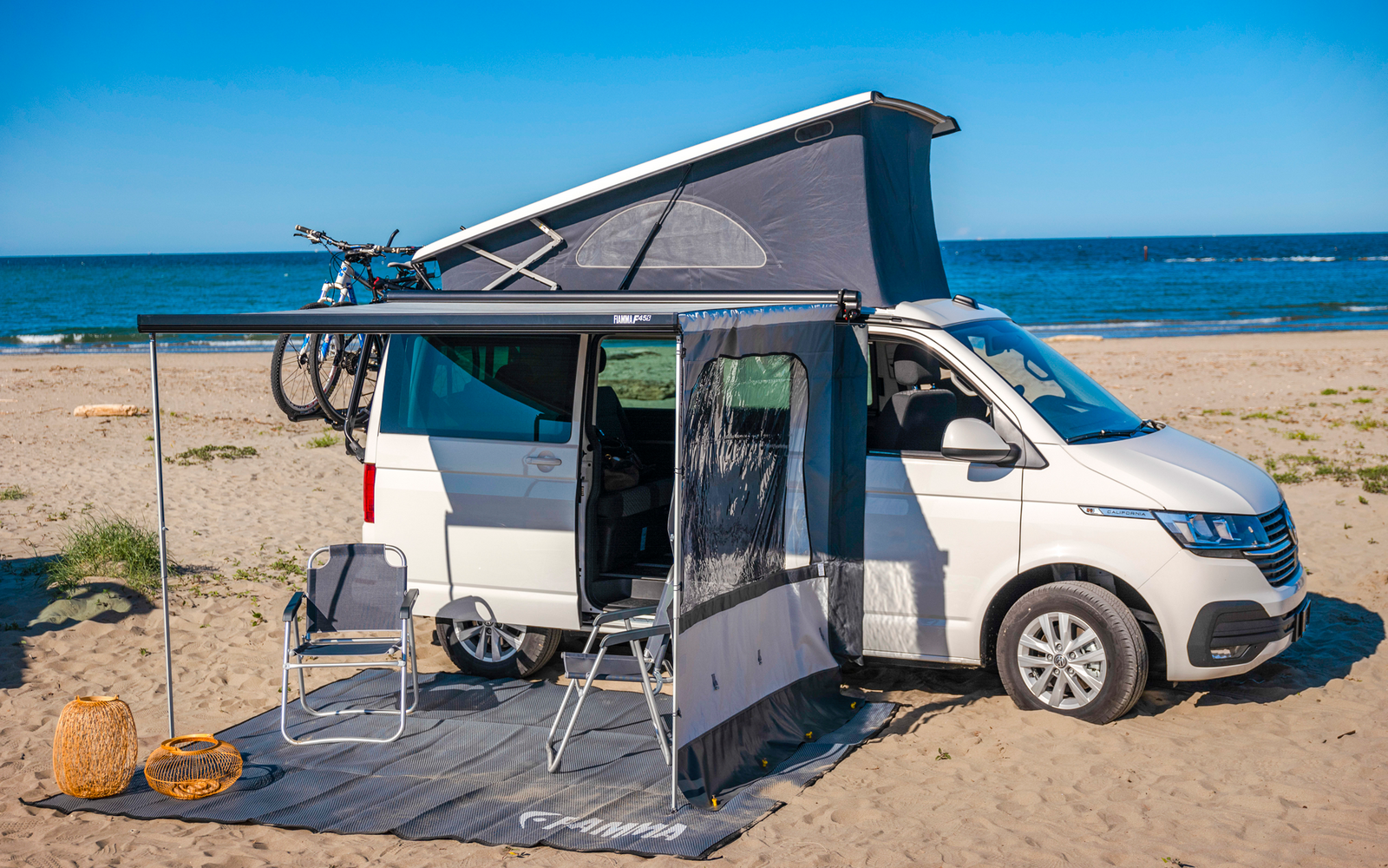  Fiamma Wandmarkise F45s 260 Cm Für VW T5 / T6 / California (Royal Grey)