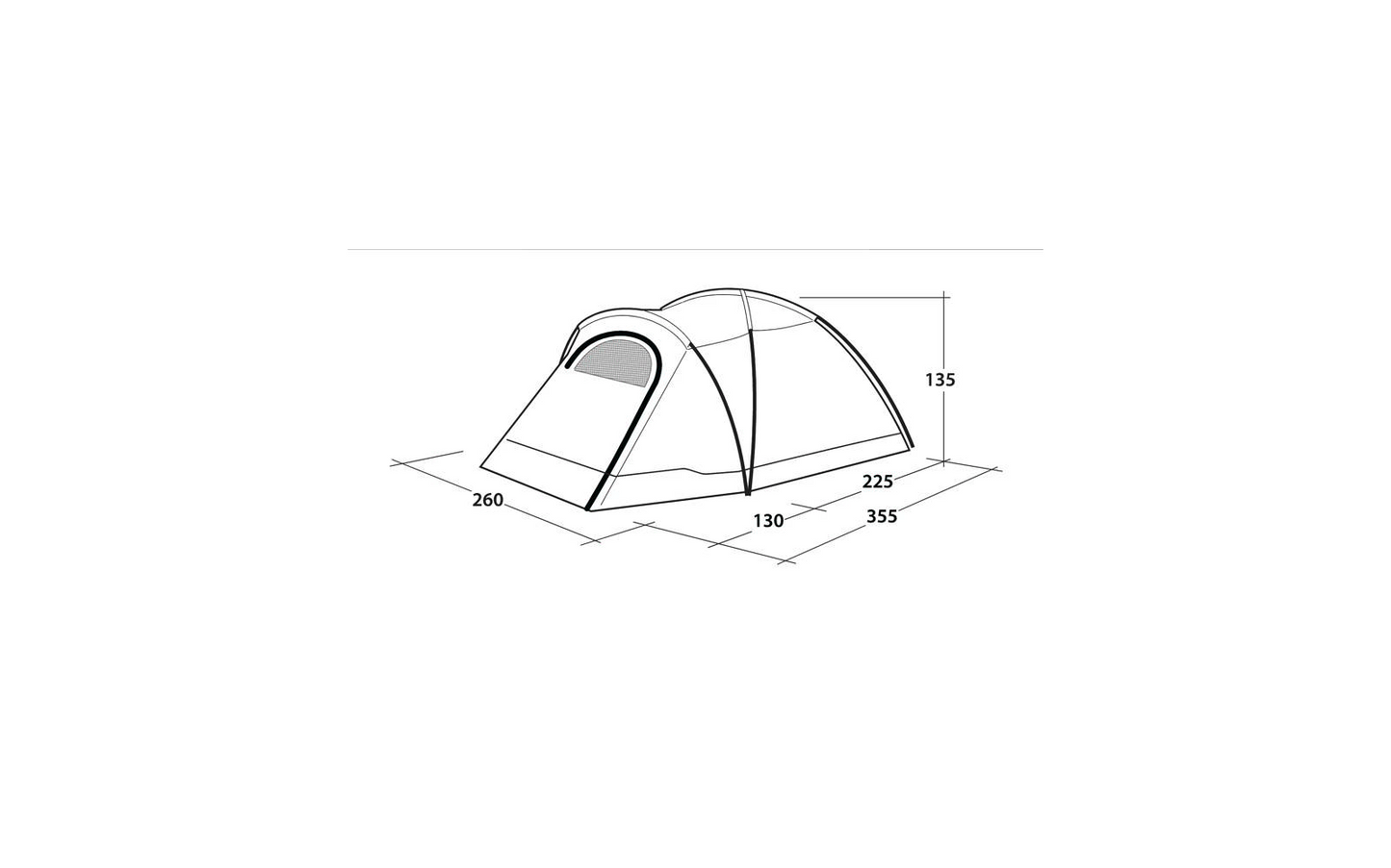  Outwell Cloud 4 Kuppelzelt Für 4 Personen