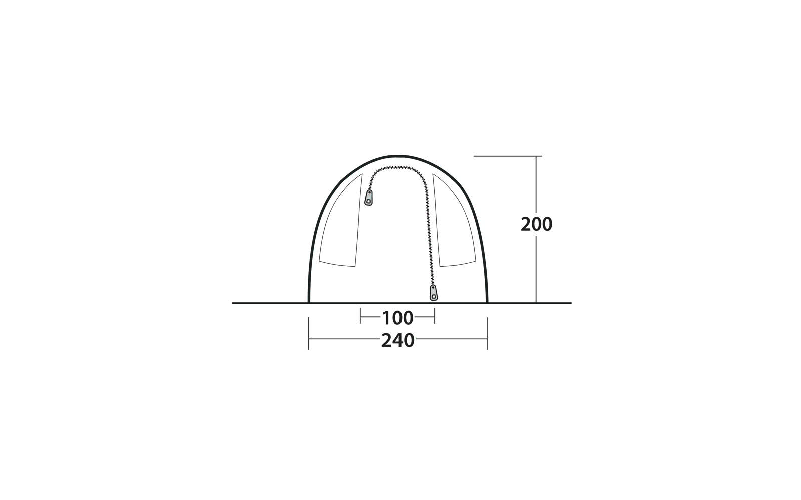  Outwell Sky 2 Tunnelzelt Für 2 Personen