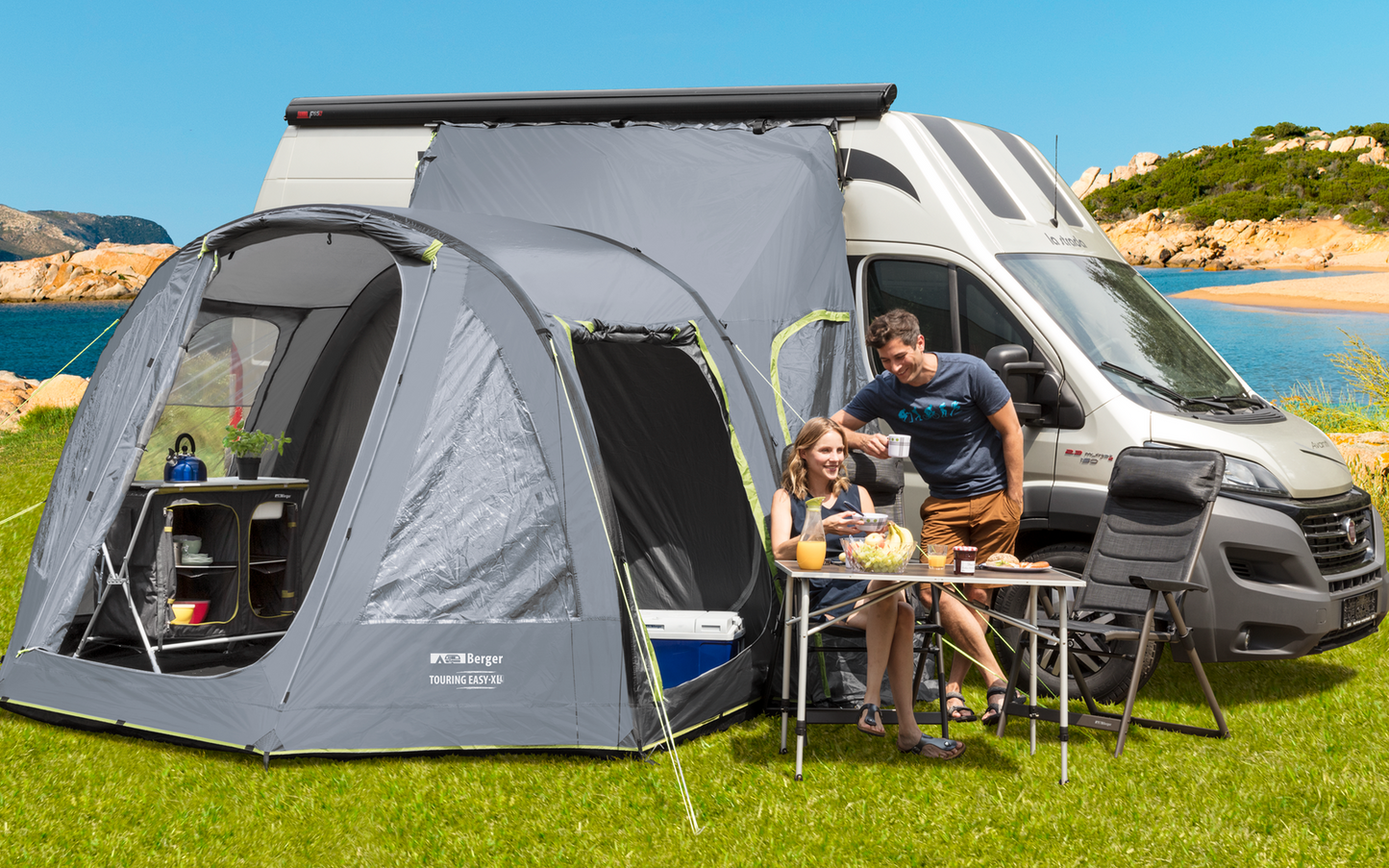  Berger Touring Easy Air XL Aufblasbares Vorzelt Kastenwagen & Reisemobil