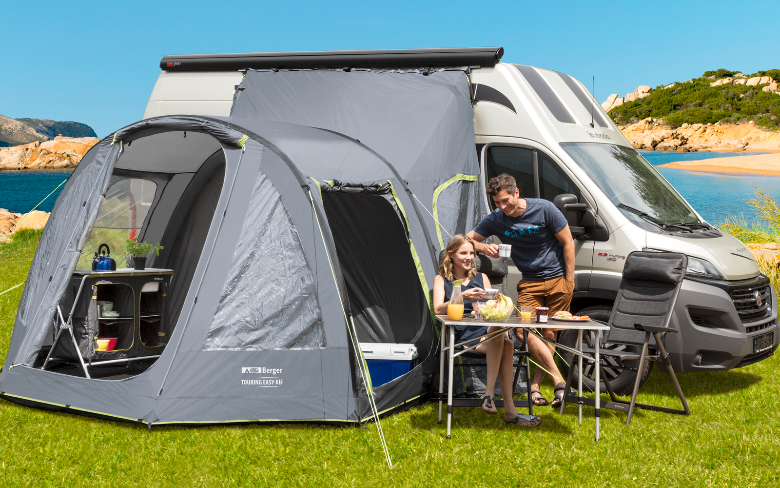  Berger Touring Easy Air XL Aufblasbares Vorzelt Kastenwagen & Reisemobil