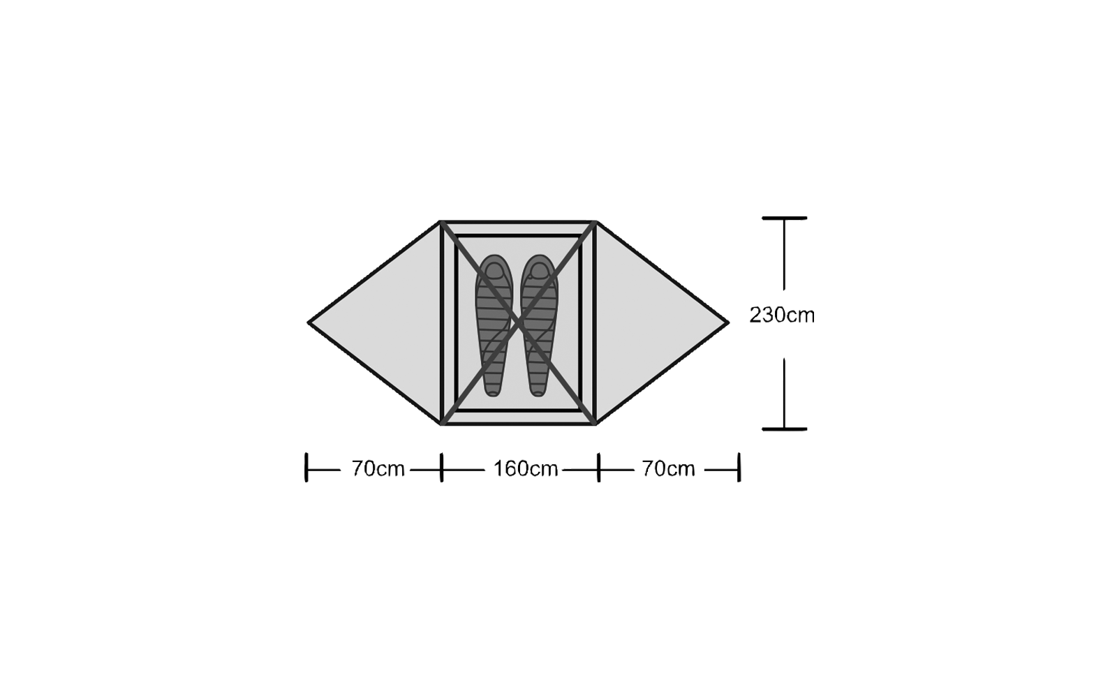  Origin Outdoors Snugly Kuppelzelt Für 1/2 Personen
