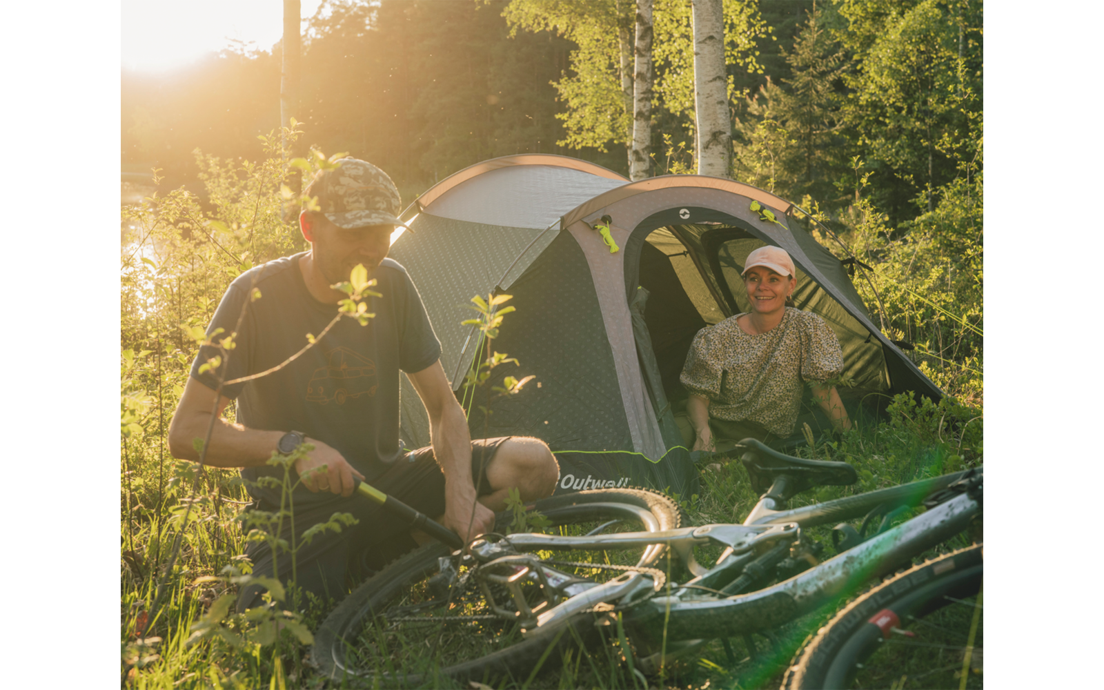  Outwell Earth 4 Plus Tunnelzelt Für 4 Personen Dunkelgrün