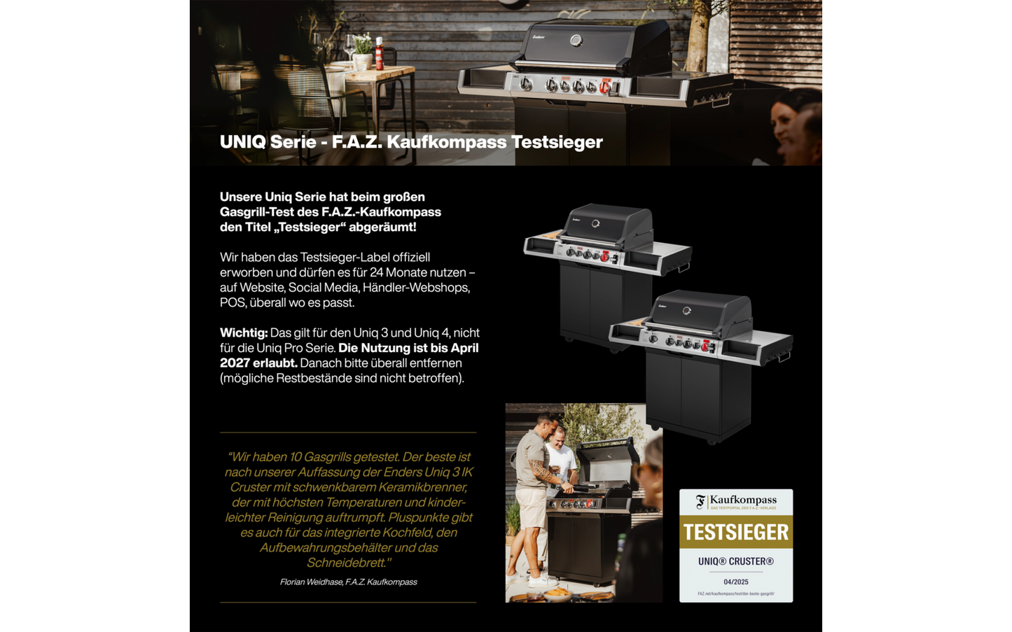  Enders Uniq IK Cruster Gasgrill