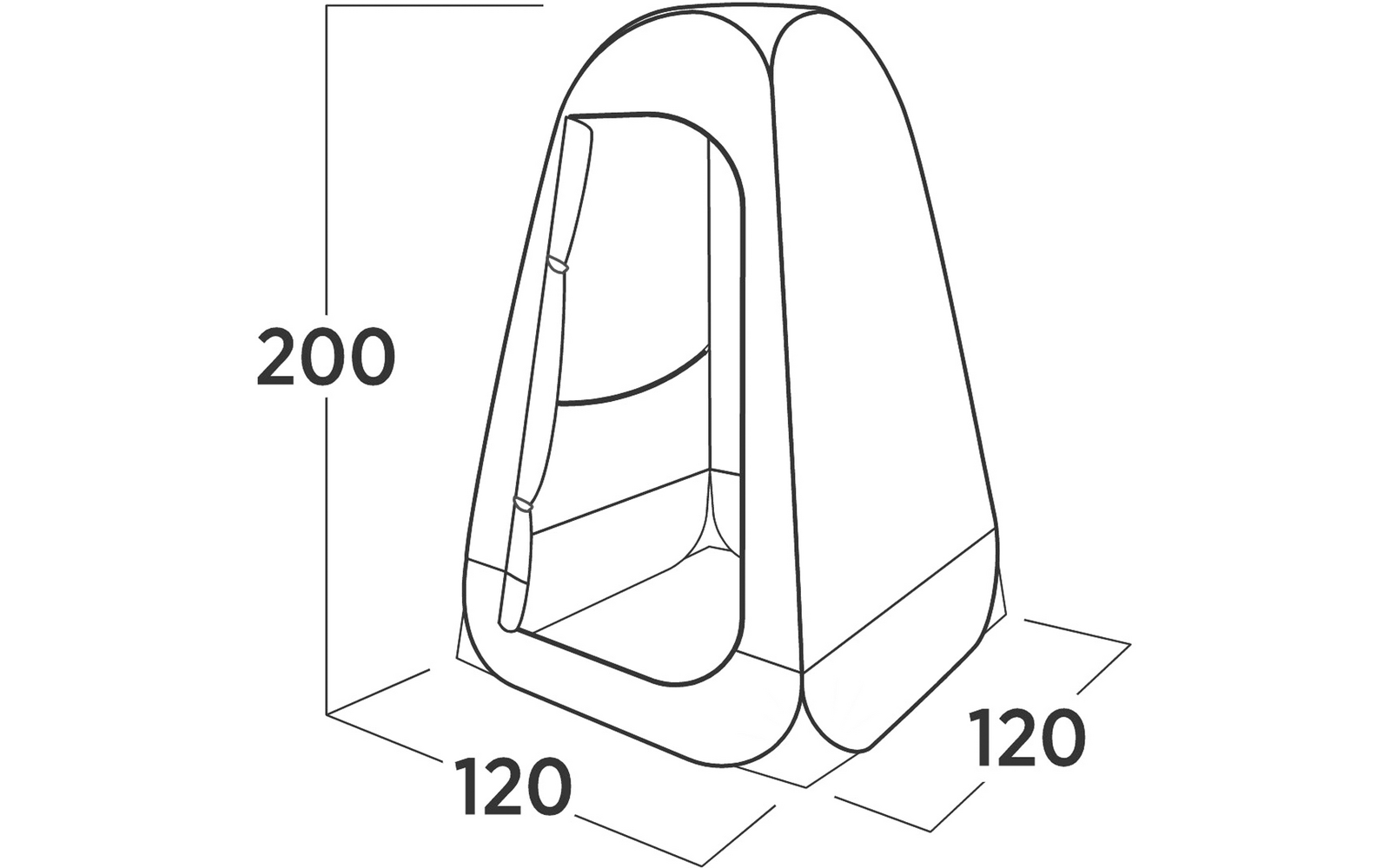  Easy Camp Pop-up-Dusch- Und Toilettenzelt Vik