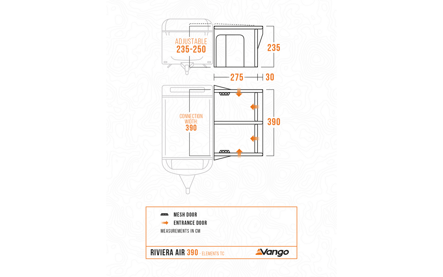  Vango Riviera Air 390 Elements ProShield Aufblasbares Reisevorzelt