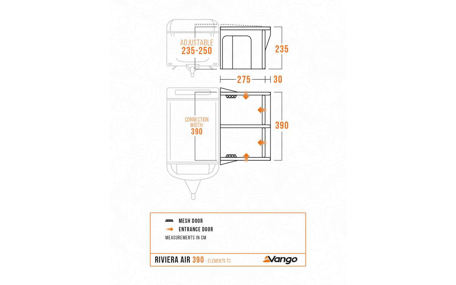  Vango Riviera Air 390 Elements ProShield Aufblasbares Reisevorzelt