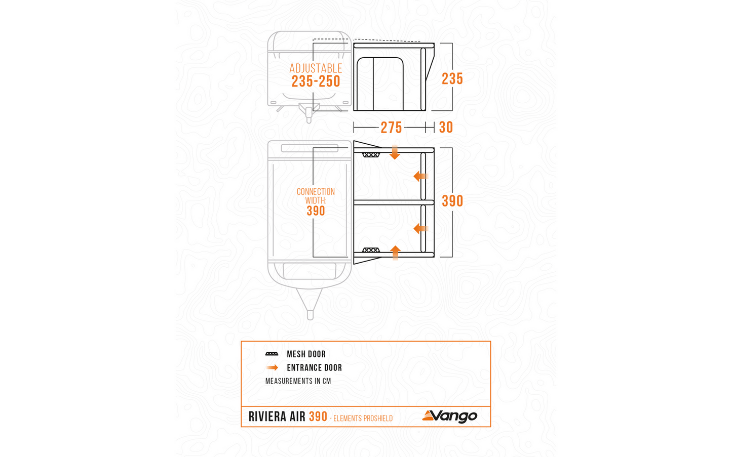  Vango Riviera Air 390 Elements All Season Aufblasbares Ganzjahresvorzelt