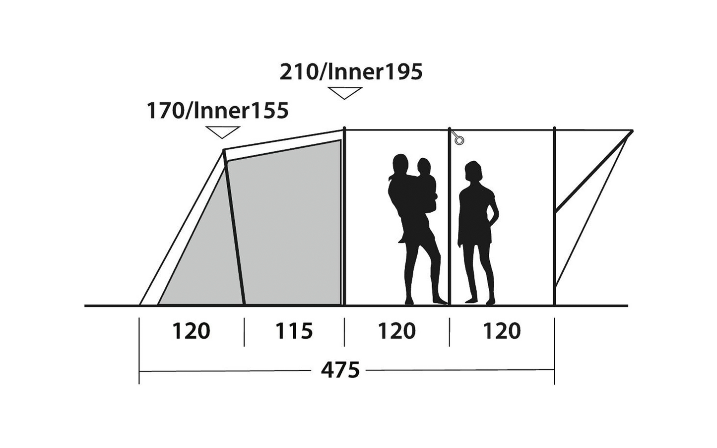  Outwell Sky 6 Tunnelzeltfür 6 Personen