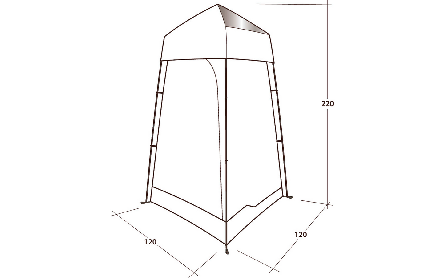  Outwell Seahaven Komfortstation Dusch- Oder Toilettenzelt