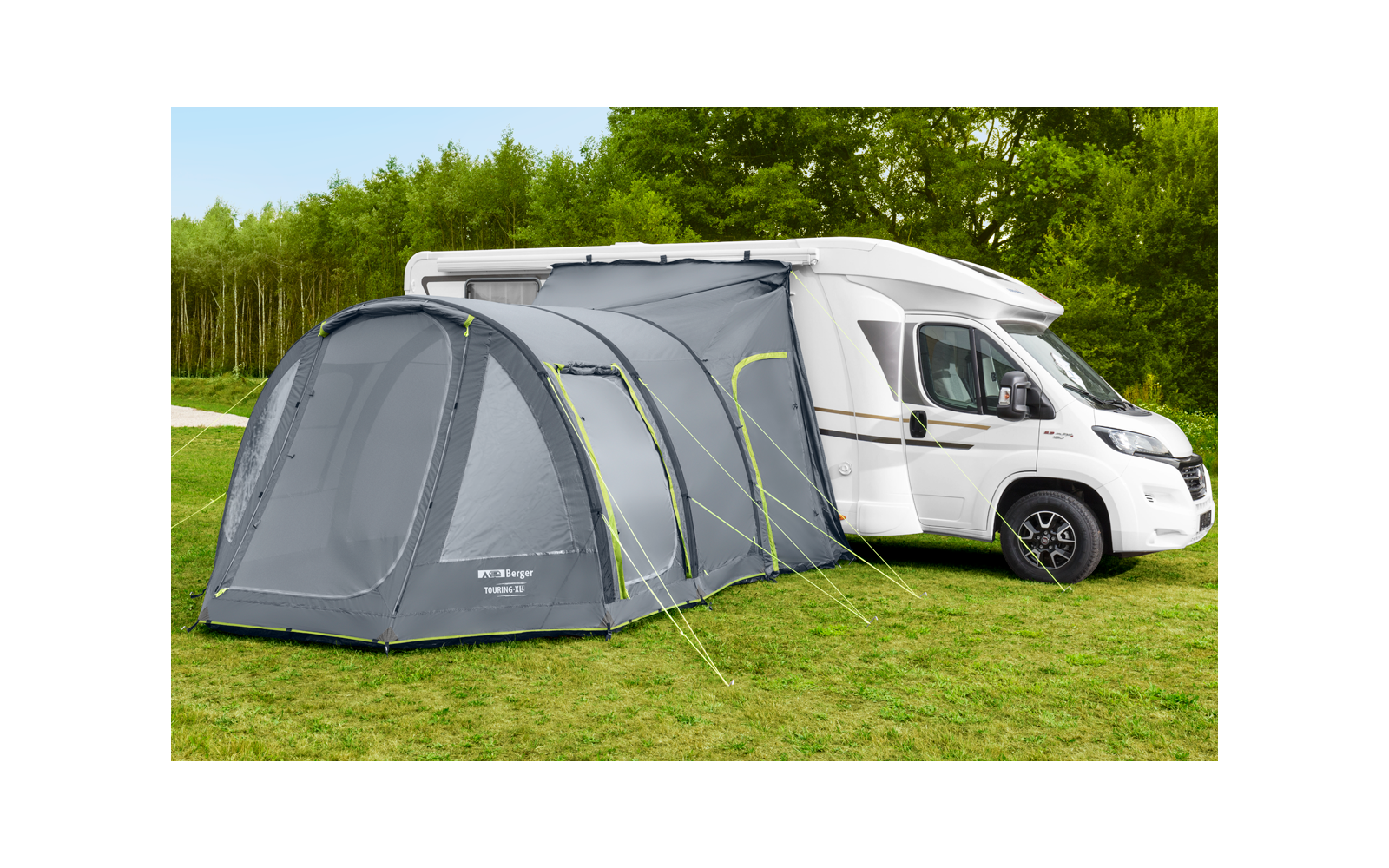  Berger Touring Air XL Reisemobil- / Kastenwagen Aufblasbares Vorzelt Mit Moskitotür Und Fest Eingebauten Boden