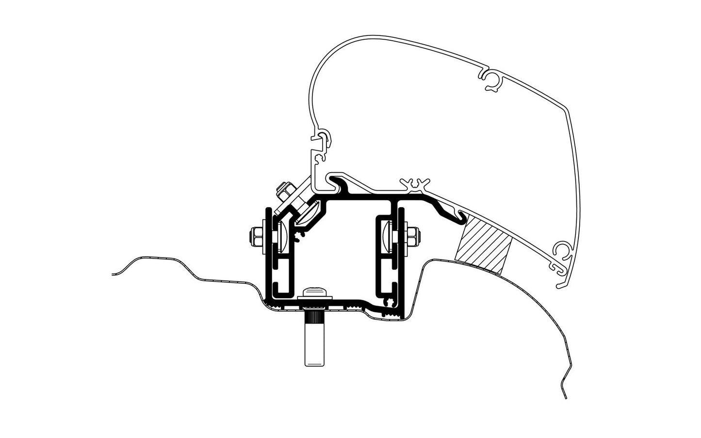  Thule Markisenadapter VW Crafter Ab Baujahr 2017