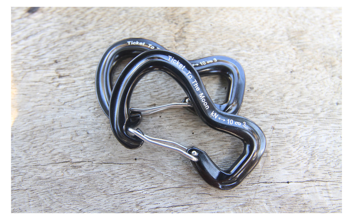  Ticket To The Moon Aluminium 10kN Aluminium Karabiner 2 Stück