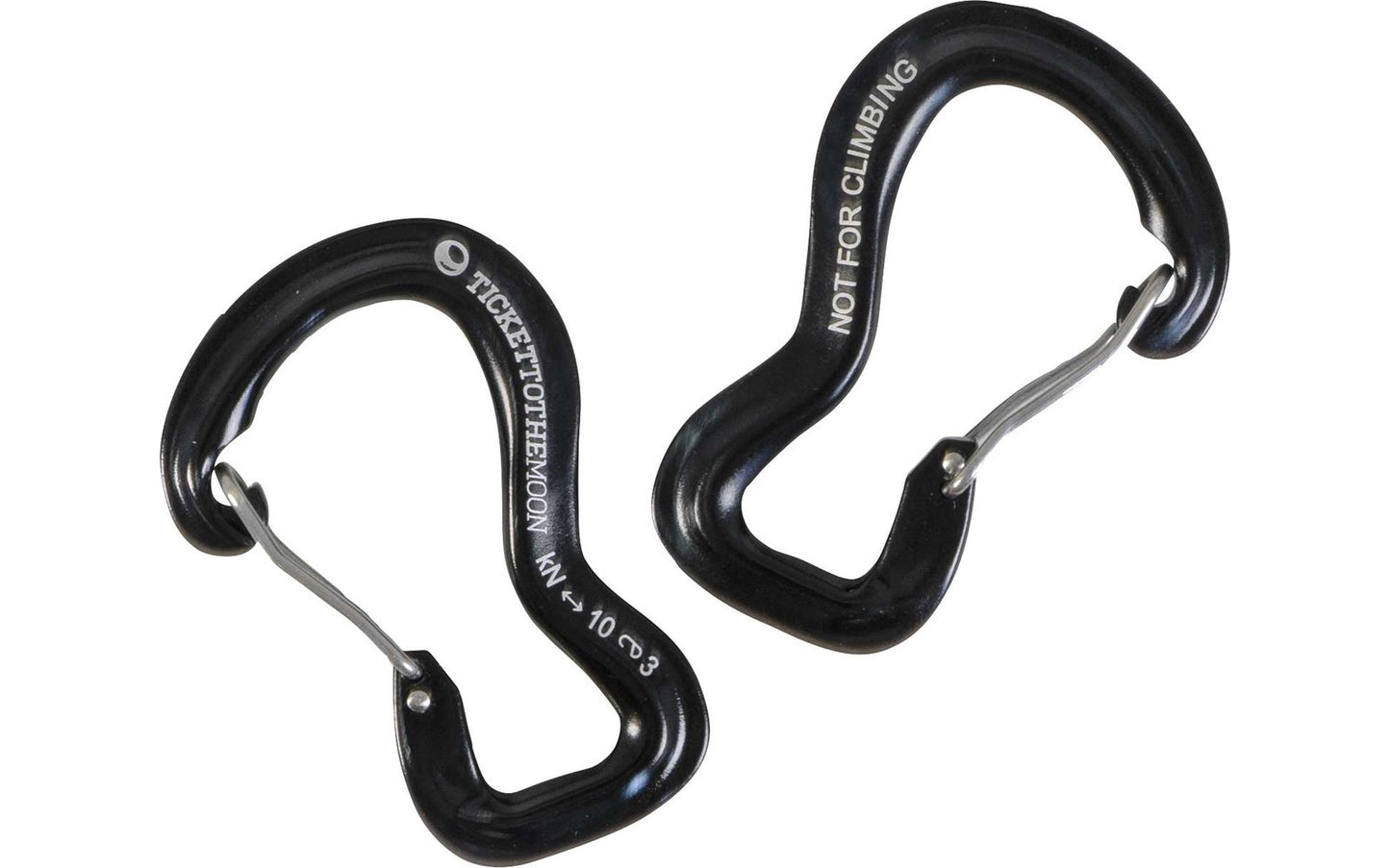  Ticket To The Moon Aluminium 10kN Aluminium Karabiner 2 Stück