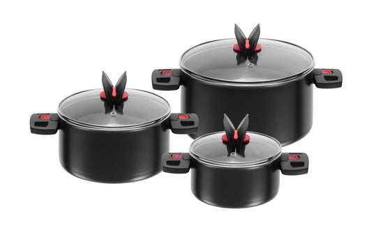  Ballarini Click & Cook Kochtopf Set 3-tlg.