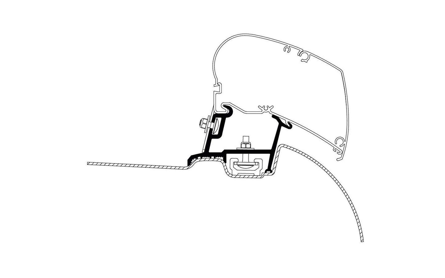  Thule Markisenadapter Mercedes Sprinter/ VW Crafter