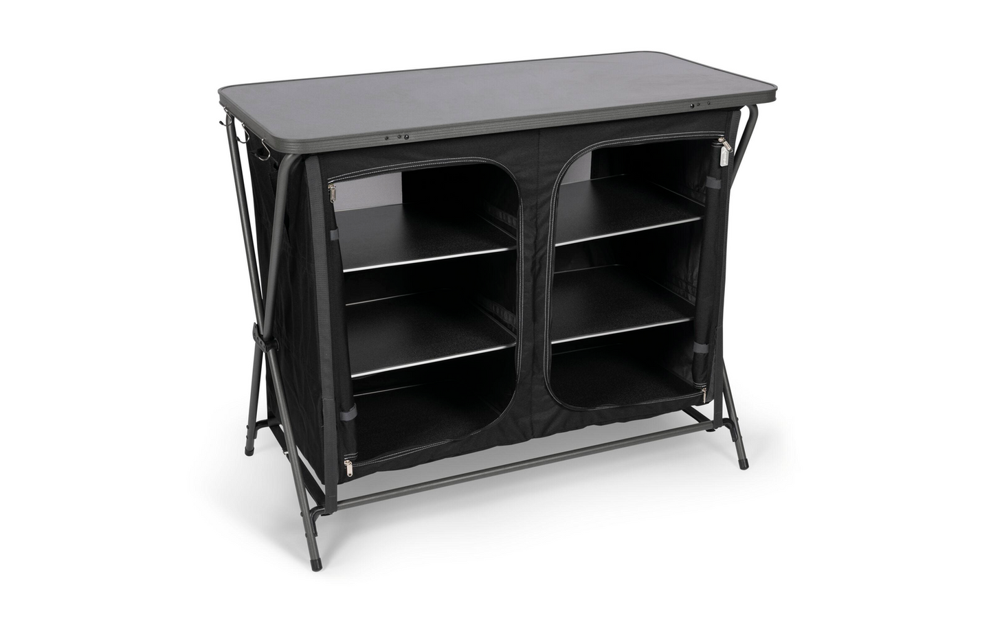  Kampa Zara Campingschrank Schwarz 110 X 53,5 X 90 Cm