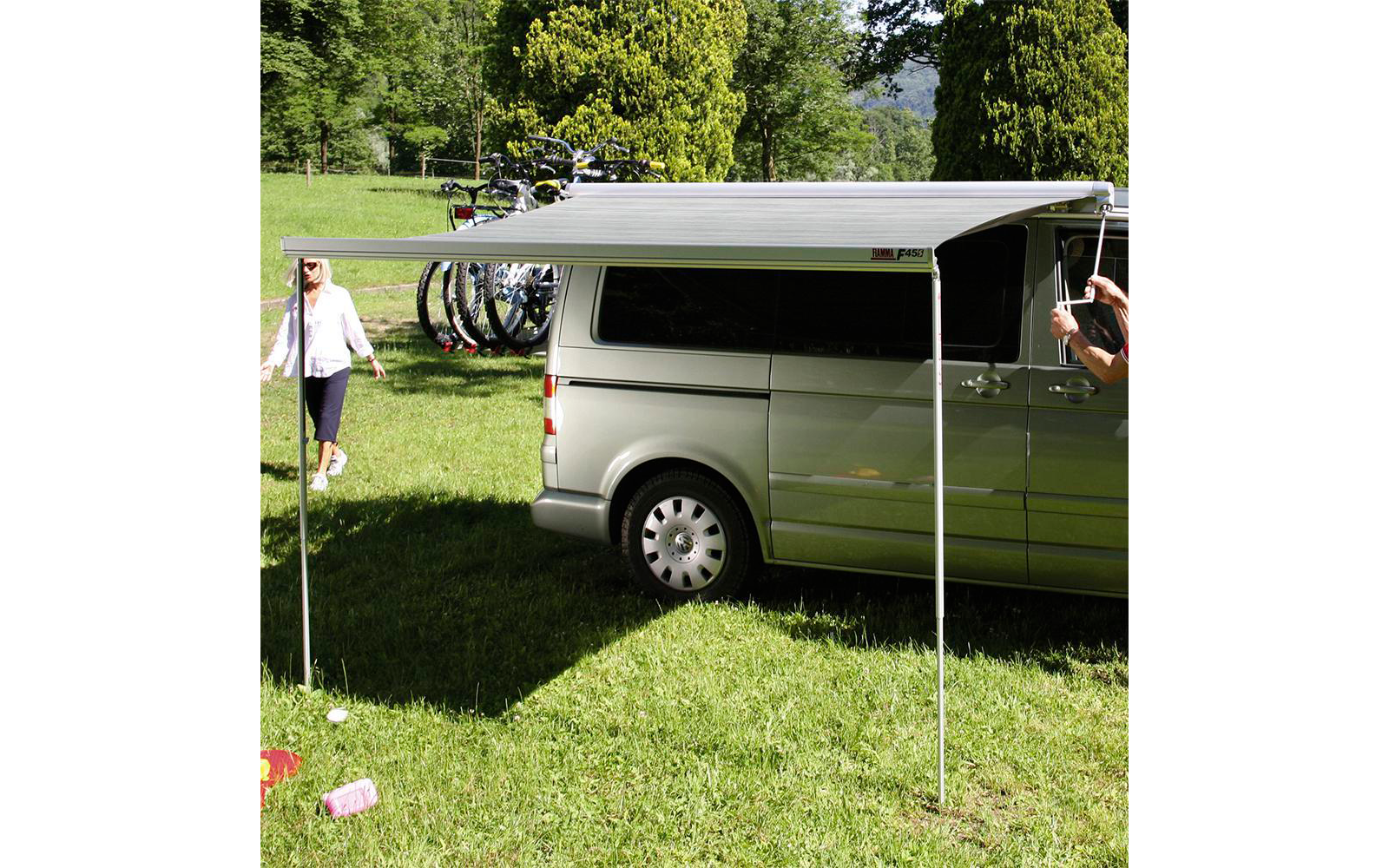  Fiamma F45s Wandmarkise 260 Cm Für VW T5 / T6 / California (Titanium / Royal Grey)
