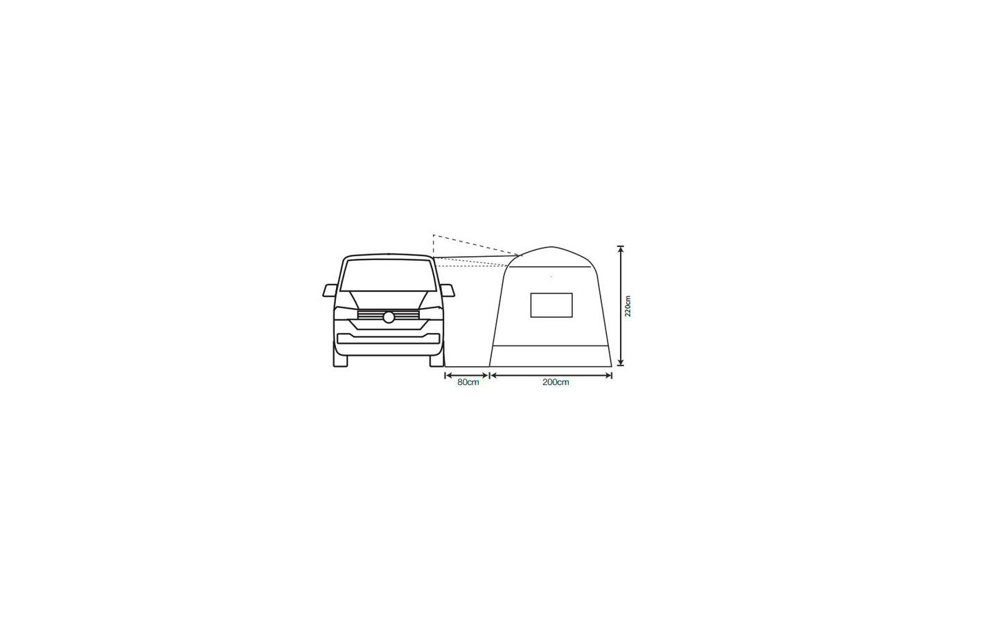  Outdoor Revolution Outhouse Handi Aufblasbares Vorzelt