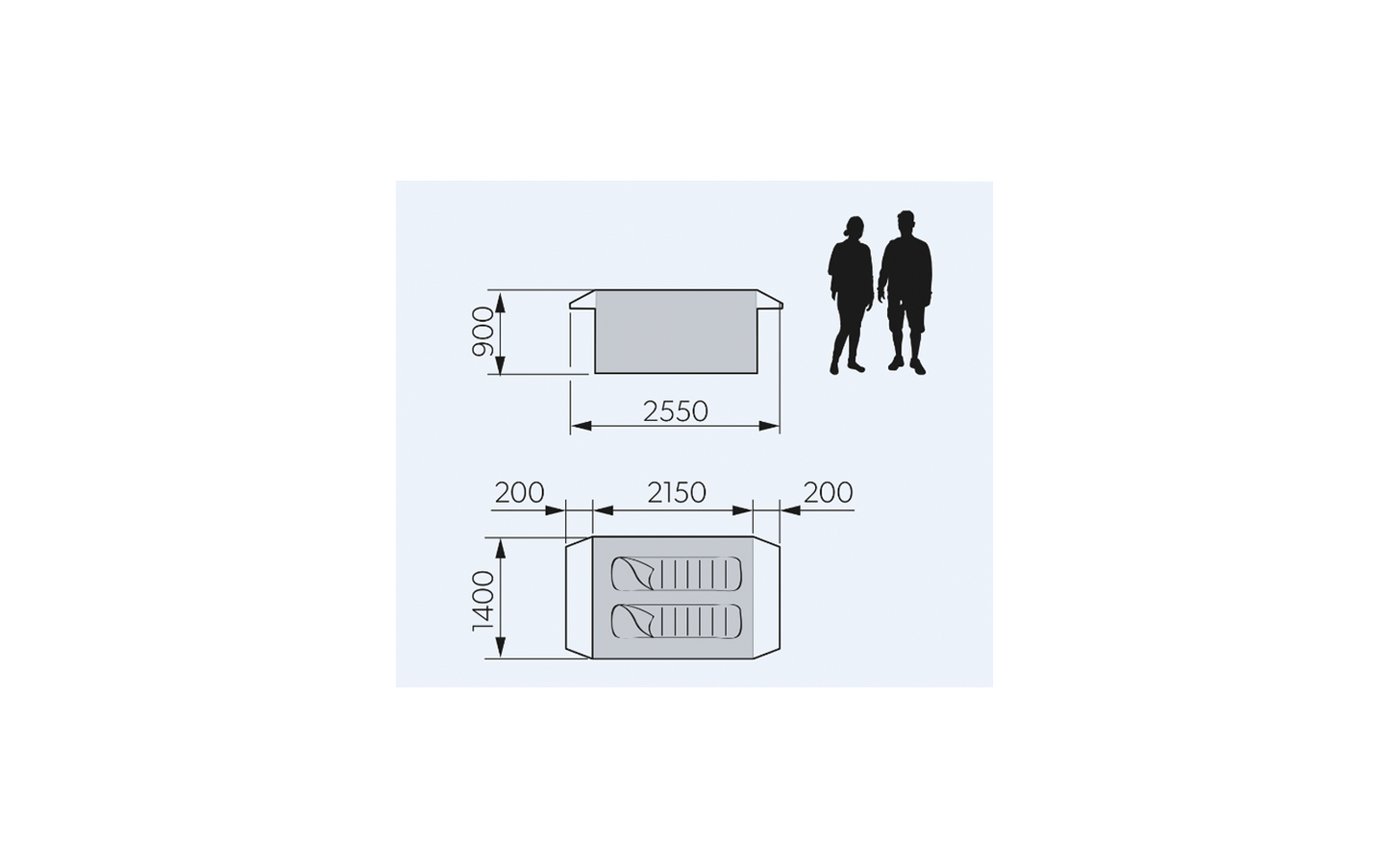  Dometic Pico FTC 2X2 TC Aufblasbares Campingzelt Für 2 Personen