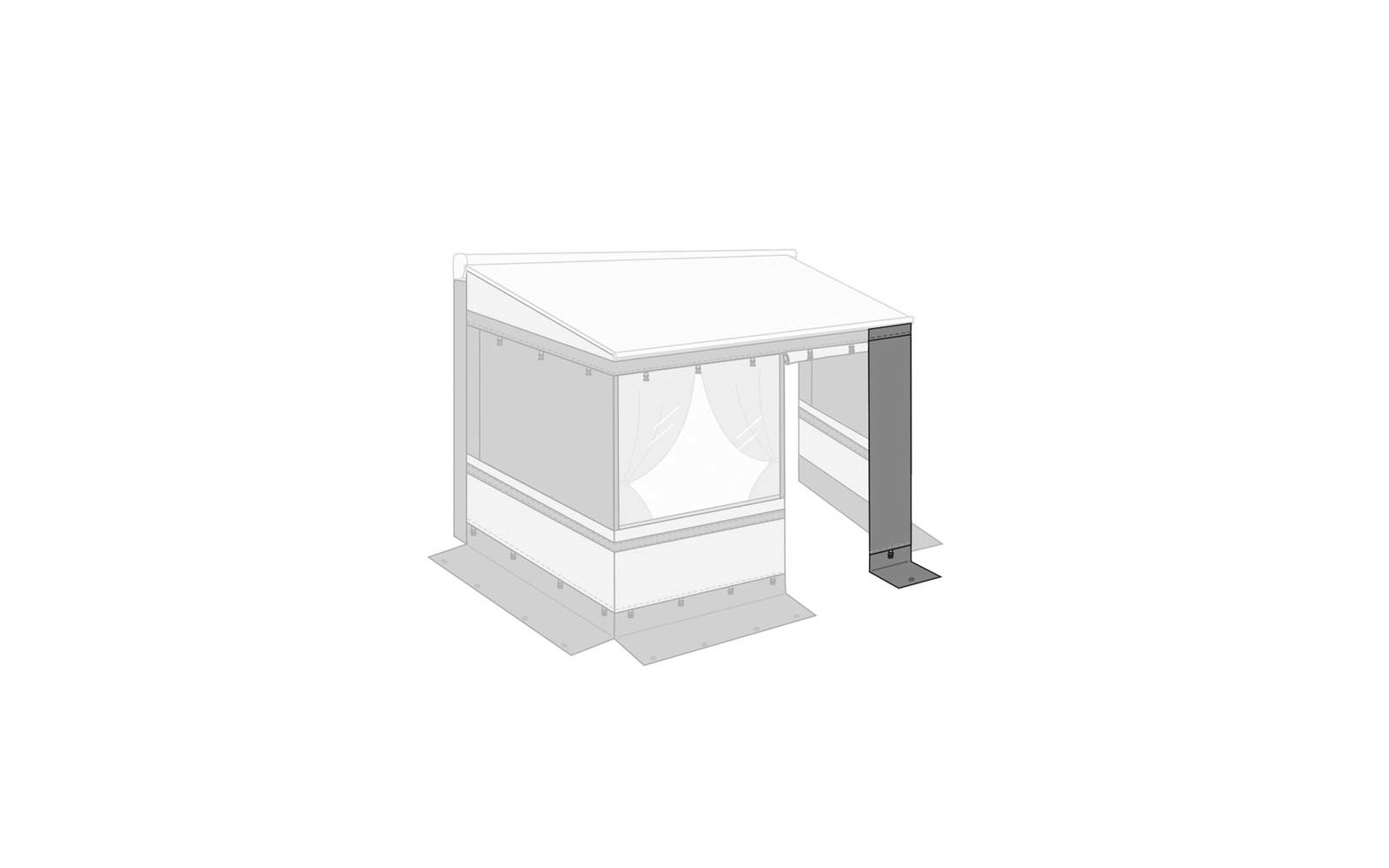  Fiamma Frontpanel Für Privacy Room Light Für Markisen F45